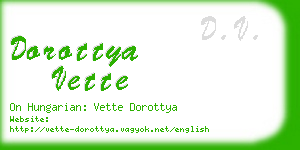 dorottya vette business card